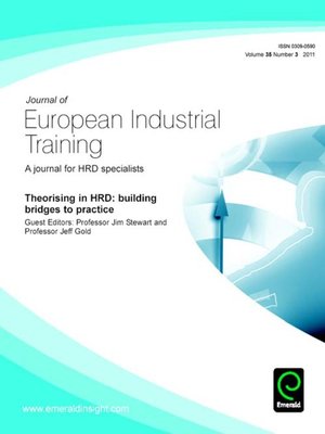 cover image of Journal of European Industrial Training, Volume 35, Issue 3